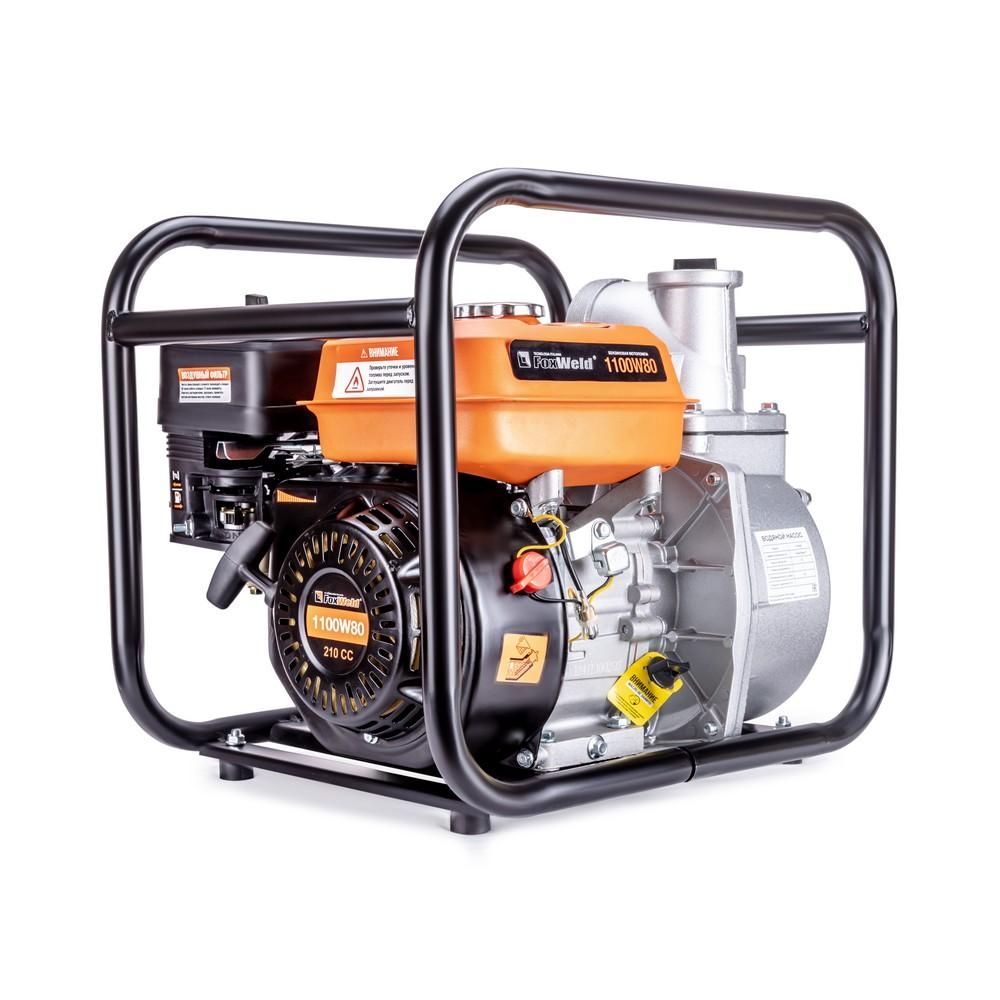 Мотопомпа бензиновая для чистой воды FoxWeld 1100W80