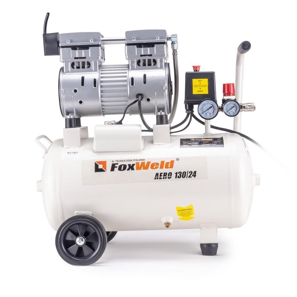Компрессор безмасляный FoxWeld AERO 130/24 oil-free - изображение 2
