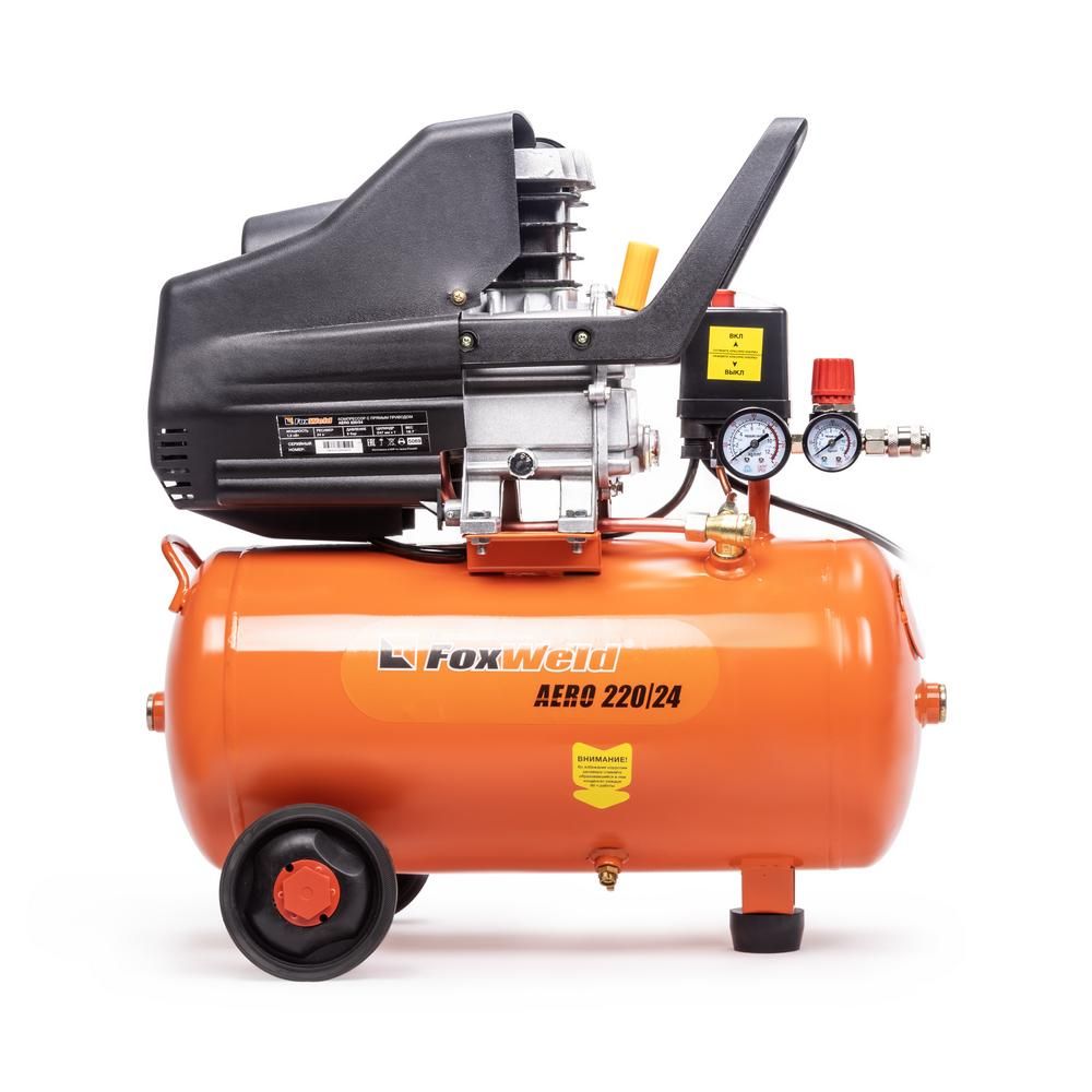Компрессор масляный коаксиальный FoxWeld AERO 220/24 с комплектом - изображение 5