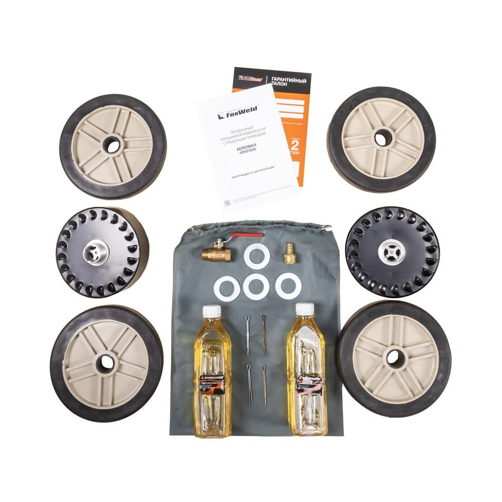 Компрессор масляный ременной FoxWeld AEROMAX 1050/300 - изображение 7