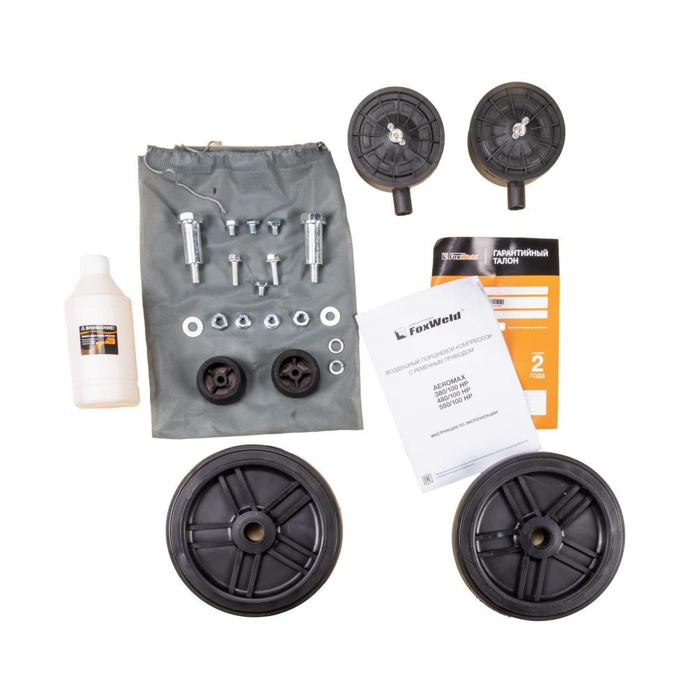 Компрессор масляный ременной FoxWeld AEROMAX 380/100 HP - изображение 7
