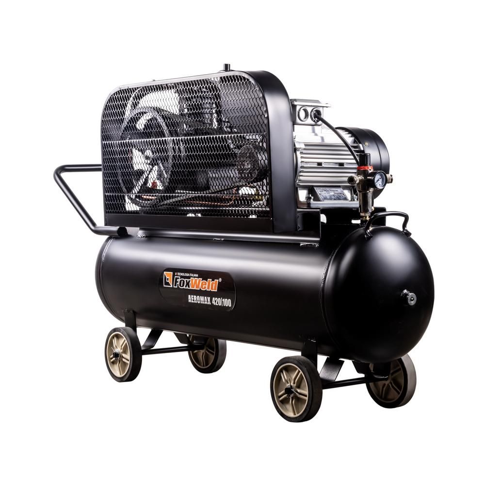Компрессор масляный ременной FoxWeld AEROMAX 420/100 - изображение 2
