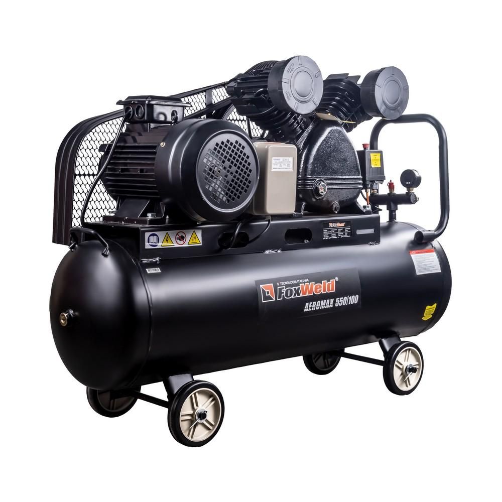 Компрессор масляный ременной FoxWeld AEROMAX 550/100 - изображение 2