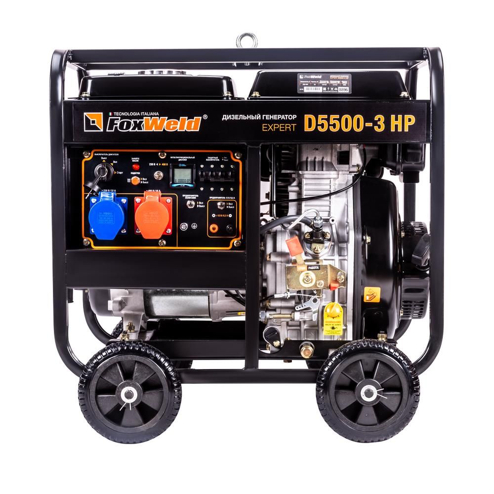 Дизельный генератор FoxWeld Expert D5500-3 HP - изображение 2