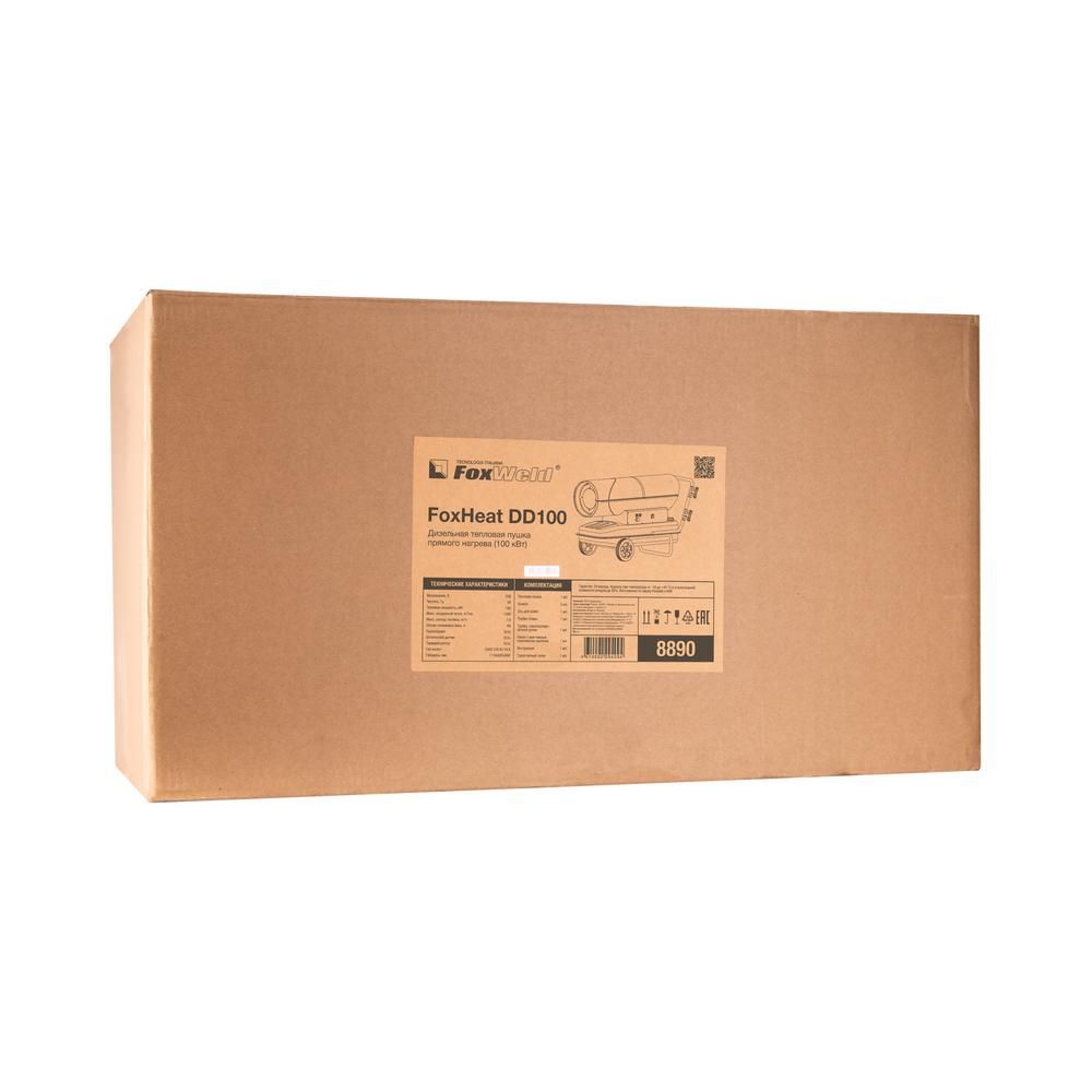 Дизельная тепловая пушка прямого нагрева FoxWeld FoxHeat DD 100 (100 кВт) - изображение 9
