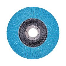 Круг лепестковый для шлифования по нержавеющей стали FoxWeld FTL Ergo 27 цирконий 125 х 22,2 мм P100, 10 шт - изображение 7