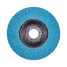 Круг лепестковый для шлифования по нержавеющей стали FoxWeld FTL Ergo 27 цирконий 125 х 22,2 мм P120, 10 шт - изображение 7