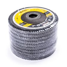 Круг лепестковый для шлифования по нержавеющей стали FoxWeld FTL Ergo цирконий 27 125 х 22,2 мм P40, 10 шт - изображение 8