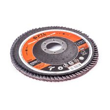 Круг лепестковый с керамическим абразивом для шлифования по нержавеющей стали FoxWeld FTL Everest 27, 10 шт - изображение 6