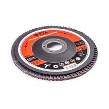 Круг лепестковый с керамическим абразивом для шлифования по нержавеющей стали FoxWeld FTL Everest 27, 10 шт - изображение 6