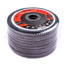 Круг лепестковый с керамическим абразивом для шлифования по нержавеющей стали FoxWeld FTL Everest 27, 10 шт - изображение 8