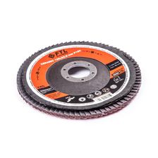 Круг лепестковый с керамическим абразивом для шлифования по нержавеющей стали FoxWeld FTL Everest 29, 10 шт - изображение 6