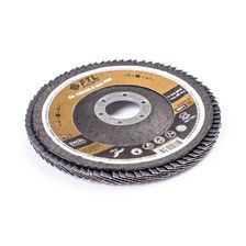 Круг лепестковый для шлифования по металлу FoxWeld FTL Excel 29 125 х 22,2 мм P80, 10 шт - изображение 6