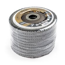 Круг лепестковый для шлифования по металлу FoxWeld FTL Excel 29 125 х 22,2 мм P80, 10 шт - изображение 8