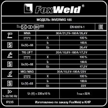 Сварочный полуавтомат FoxWeld Invermig 185 (пр-во FoxWeld/КНР) - изображение 18
