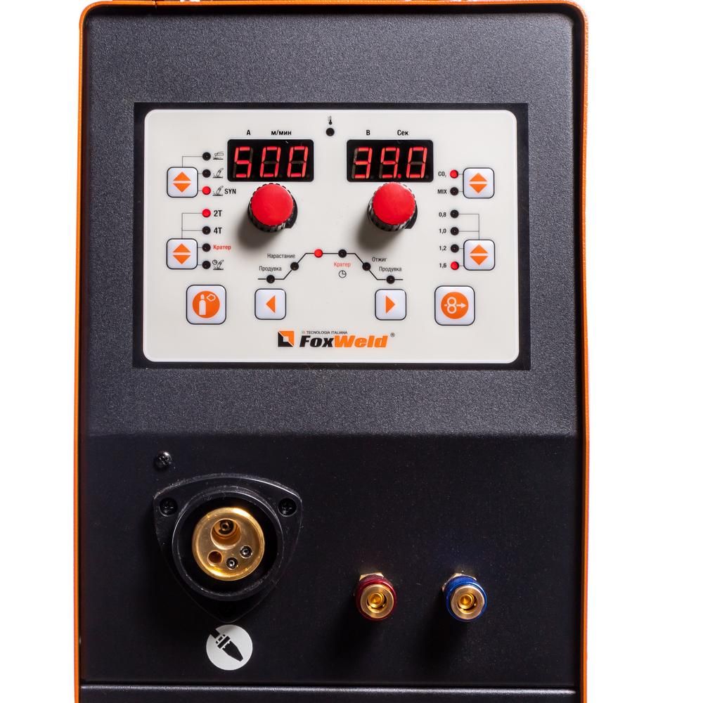 Сварочный полуавтомат FoxWeld Invermig 500E с отдельным МП (с комплектом кабелей, пр-во FoxWeld/КНР) - изображение 8