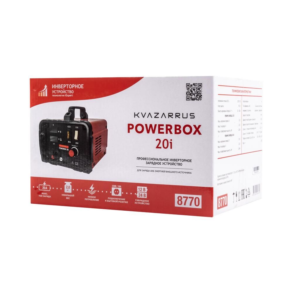 Инверторное зарядное устройство FoxWeld KVAZARRUS PowerBox 20i, цветная коробка - изображение 7