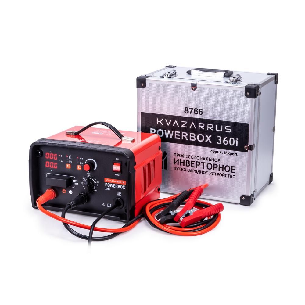 Инверторное пуско-зарядное устройство FoxWeld KVAZARRUS PowerBox 360i, таймер, алюминиевый кейс