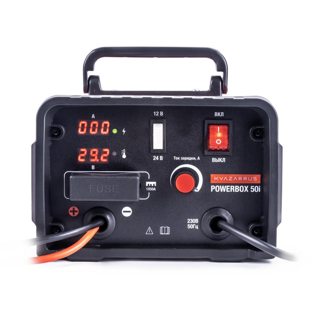 Инверторное зарядное устройство FoxWeld KVAZARRUS PowerBox 50i, цветная коробка - изображение 3