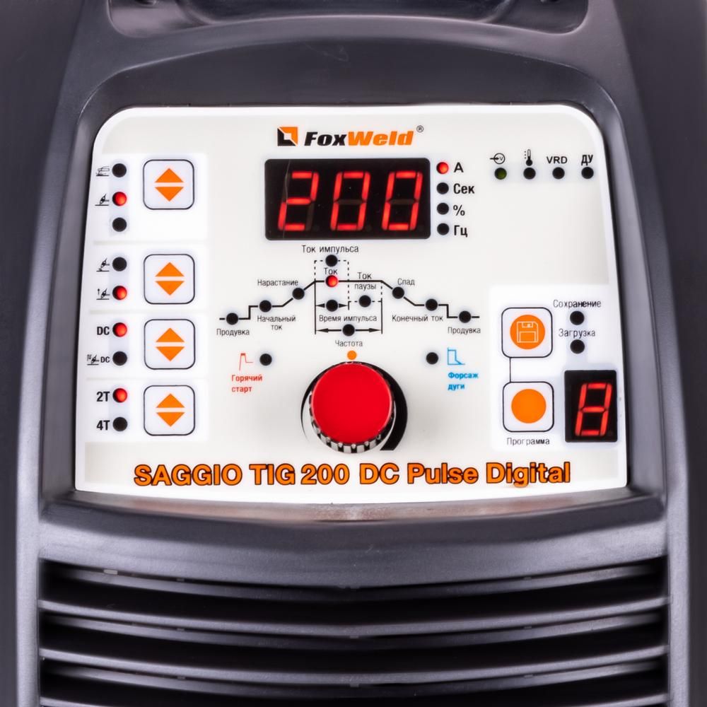 Аппарат аргонодуговой сварки FoxWeld SAGGIO TIG 200 DC Pulse Digital (пр-во FoxWeld/КНР) - изображение 6