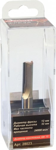 Фреза по дереву ЭНКОР ф 12 X32мм, по ДСП хв. 12 мм, по ДСП прямая 28023 - изображение 3