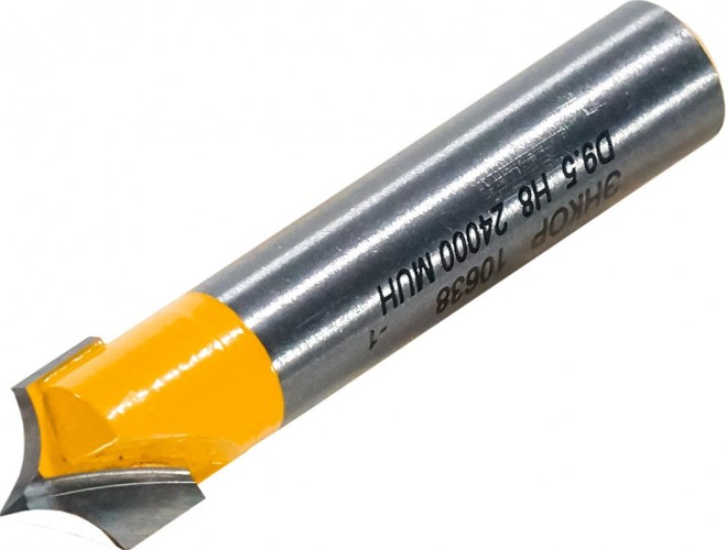 Фреза по дереву ЭНКОР ф10х8, r4, хв. 8мм фасонная 10638 - изображение 2