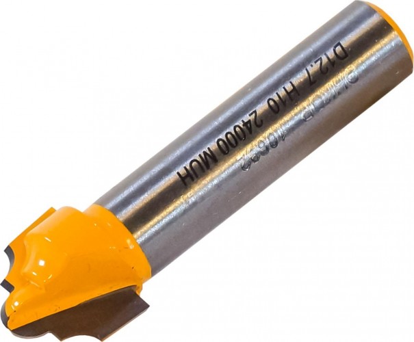 Фреза по дереву ЭНКОР ф12.7х10, r2.4, хв. 8мм фасонная 10632 - изображение 2