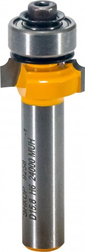 Фреза по дереву ЭНКОР ф16х6, r1.6, хв. 8мм кромочная калевочная 9258