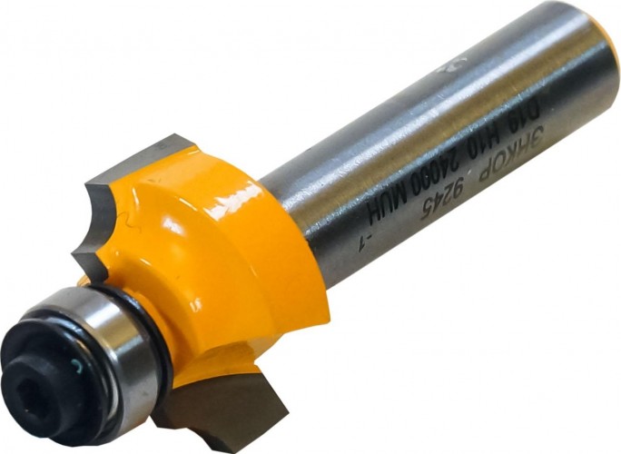 Фреза по дереву ЭНКОР ф19х10, r3.2, хв. 8мм кромочная калевочная 9245 - изображение 2