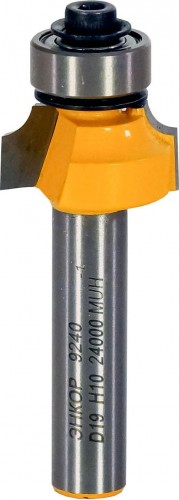 Фреза по дереву ЭНКОР ф19х10, r3.2, хв. 8мм кромочная калевочная 9240