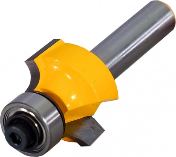 Фреза по дереву ЭНКОР ф22.2х13, r4.8, хв.8мм кромочная калевочная 10540 - изображение 2