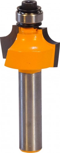 Фреза по дереву ЭНКОР ф22.2х13,r4.8,хв.8мм кромочная калевочная 10545