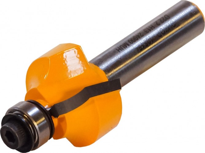 Фреза по дереву ЭНКОР ф22.2х13,r4.8,хв.8мм кромочная калевочная 10545 - изображение 2