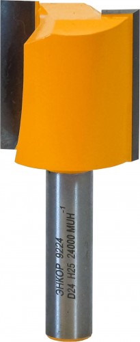 Фреза по дереву ЭНКОР ф24 х25мм хв. 8мм прямая 9224