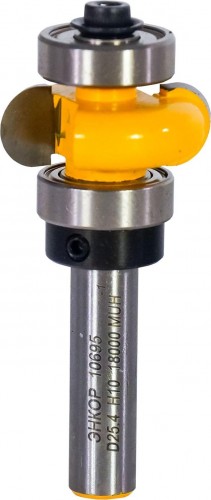 Фреза по дереву ЭНКОР ф25.4х10, r4.8, хв. 8мм. кромочная галтельная 10695