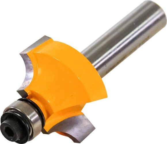 Фреза по дереву ЭНКОР ф25.4х13, r6.3, хв.8мм кромочная калевочная 9246 - изображение 2