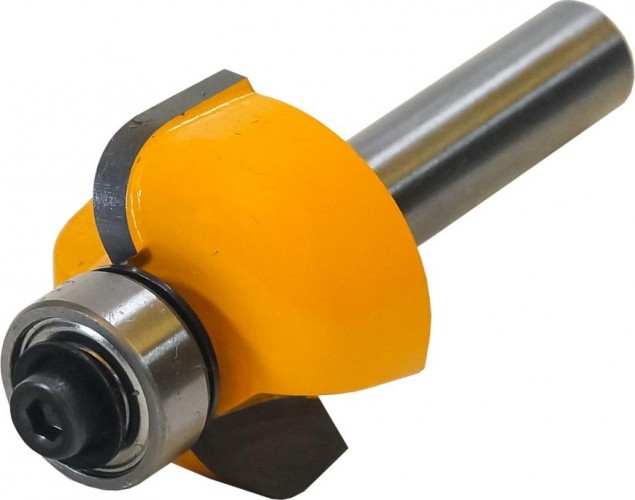 Фреза по дереву ЭНКОР ф25.4х13, r6.35,хв. 8мм. кромочная калевочная 9271