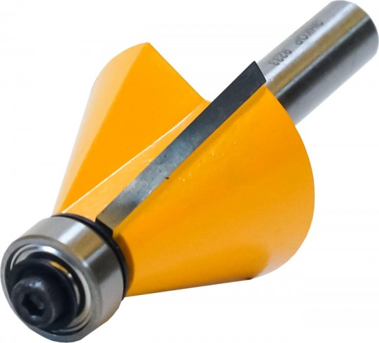 Фреза по дереву ЭНКОР ф25.4х21, 22.5°, хв. 8мм кромочная конусная 9233 - изображение 2