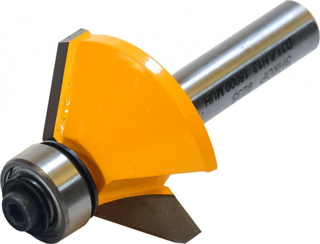 Фреза по дереву ЭНКОР ф31.8х13, 45°, хв. 8мм кромочная конусная 9235 - изображение 2