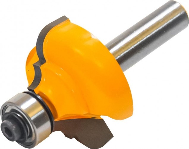 Фреза по дереву ЭНКОР ф33.3х16, r6.4, хв.8мм. кромочная калевочная 9251