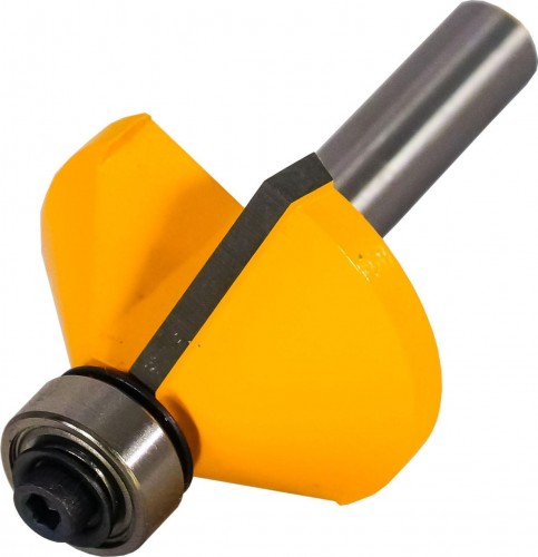 Фреза по дереву ЭНКОР ф34.9х16, 45°, хв. 8мм кромочная конусная 9238 - изображение 2