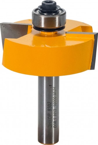 Фреза по дереву ЭНКОР ф38.1х13, хв. 8мм кромочная фальцевая 9302