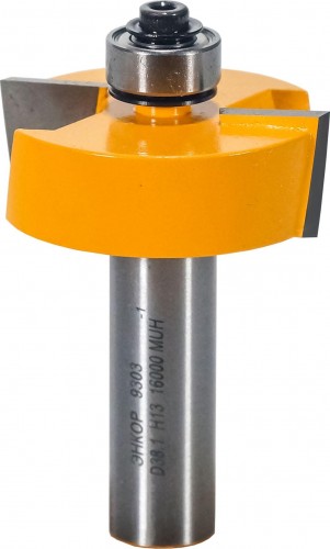 Фреза по дереву ЭНКОР ф38.1х13, хв. 12мм кромочная фальцевая 9303