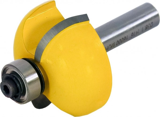 Фреза по дереву ЭНКОР ф38.1х16, r12.7,хв. 8мм. кромочная калевочная 9274