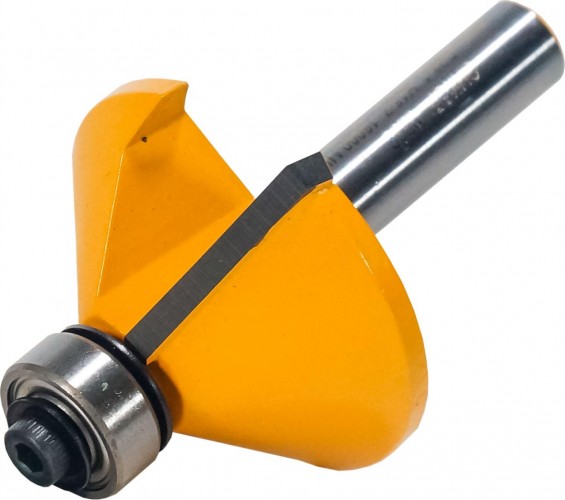 Фреза по дереву ЭНКОР ф38.1х18.5, 45°, хв. 8мм кромочная конусная 9236 - изображение 2