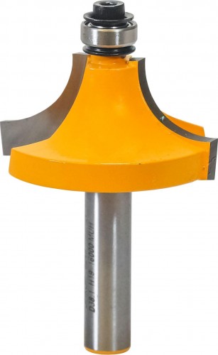 Фреза по дереву ЭНКОР ф38.1х19,r12.7, хв.8мм кромочная калевочная 9249