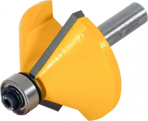 Фреза по дереву ЭНКОР ф44.5х23, 45°, хв. 8мм кромочная конусная 9237 - изображение 2