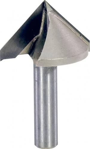 Фреза по дереву ЭНКОР  галтельная v-обр 90° ф38,мм, хв 8мм 28049