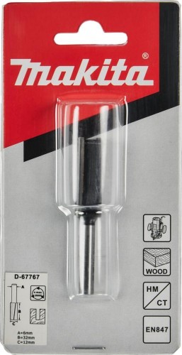 Фреза по дереву MAKITA D-67767 пазовая с 2 режущ. кромками 12x32x6x64x2t - изображение 2