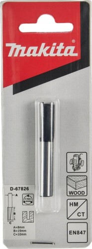 Фреза по дереву MAKITA D-67826 пазовая с 2 режущ. кромками 10x19x8x51x2t - изображение 2